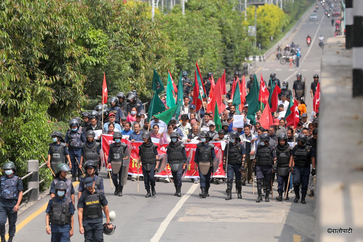Kendriya Sangharsa Samitiko protest_NPL (12)