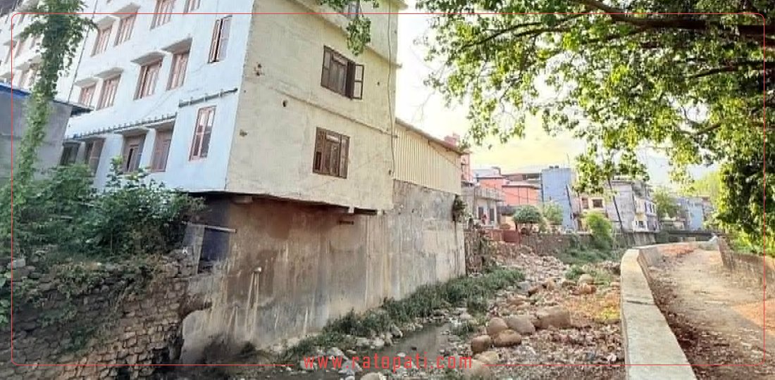 बुटवलको सुखैरा खोला अतिक्रमण