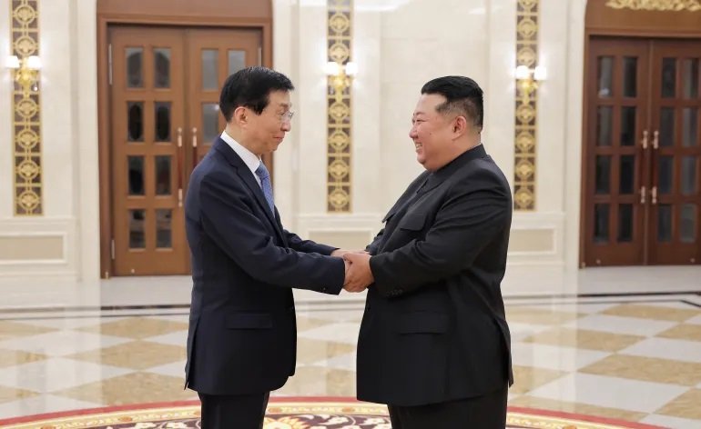 North Korean Leader Kim Jong Un Meets Chinese Official Wang Huning, Pledges Stronger Ties