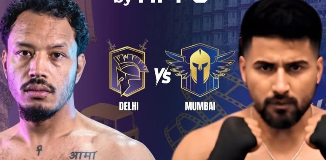 इन्डियन इन्टरनेसनल फाइट लिगमा दिल्ली टिमबाट प्रतिस्पर्धा गर्दै नेपाली एमएमए खेलाडी श्रेष्ठ