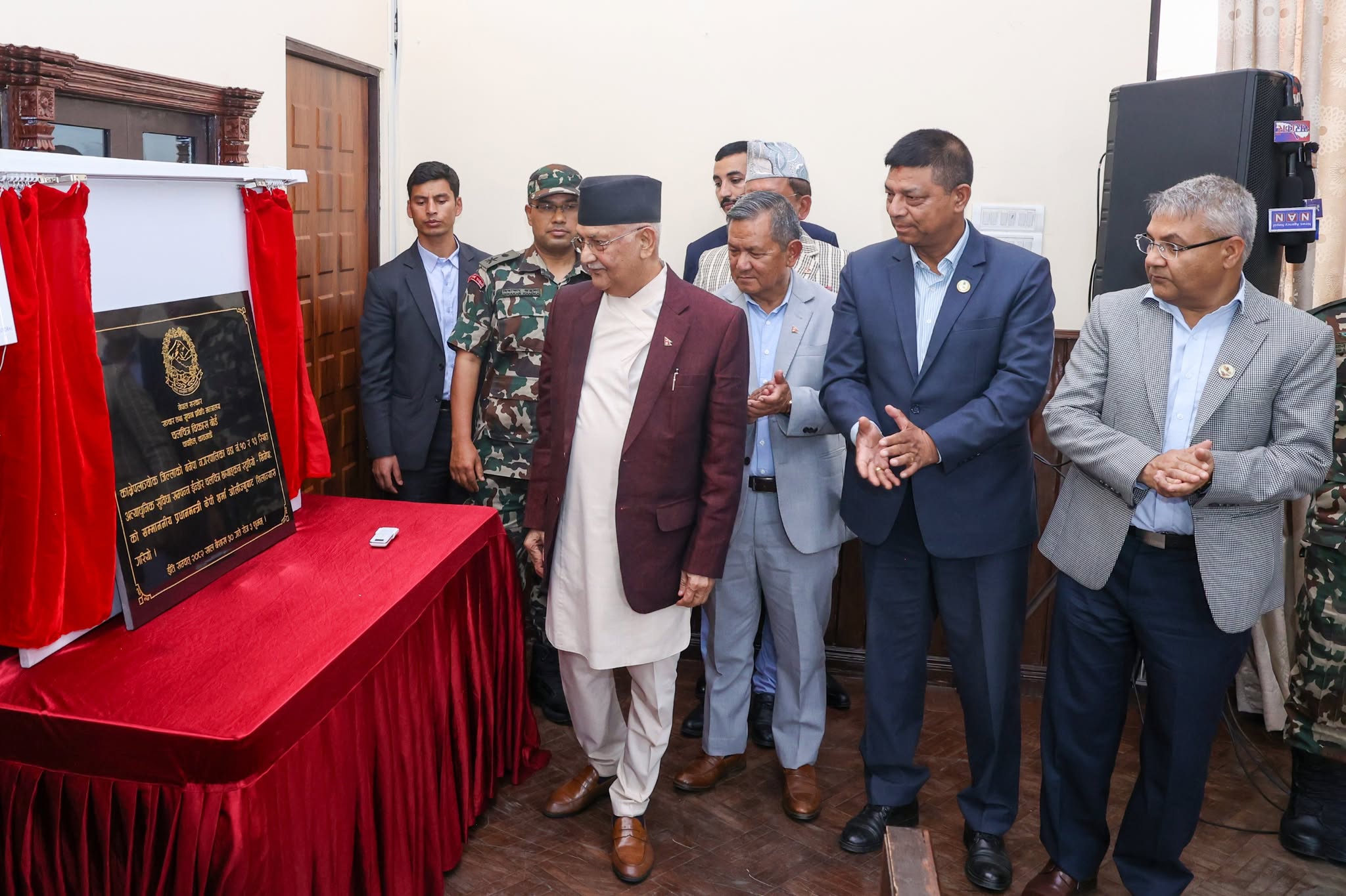 प्रधानमन्त्री ओलीले शुभारम्भ गरे बनेपामा बन्ने फिल्म स्टुडियो ‘सिनेपाः’