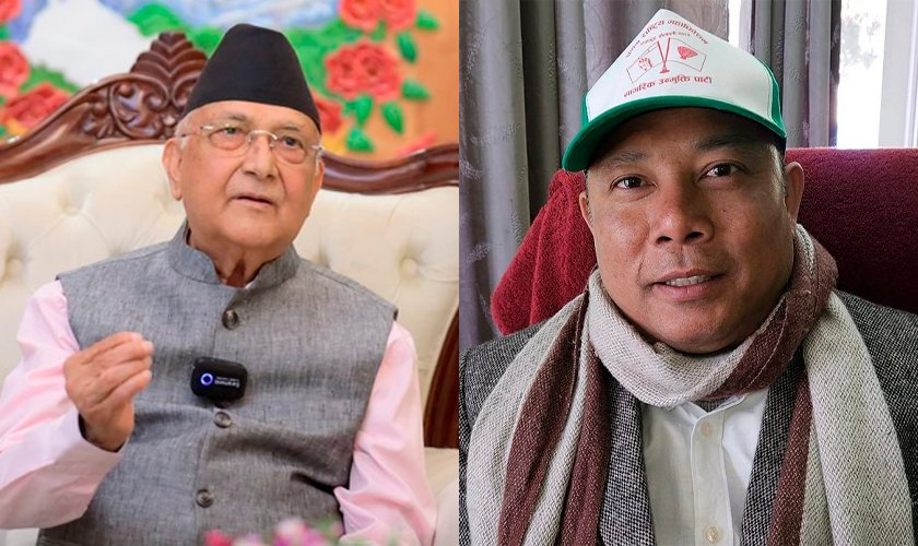   रेशम चौधरीले भेटे प्रधानमन्त्री ओली