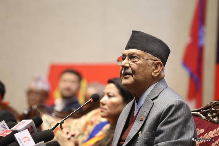   प्रचण्ड–माधवको पार्टीलाई ओलीले भने– ज्येष्ठ नागरिक आश्रम !