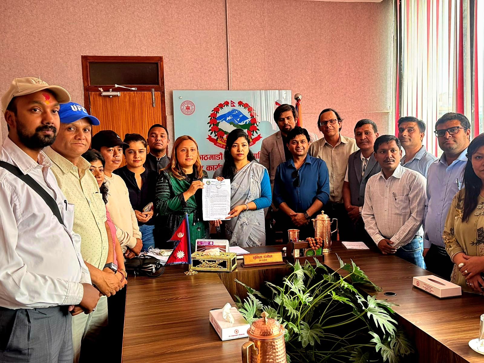 पत्रकार महासङ्घ काठमाडौँले बुझायो महानगरसहित ११ पालिकालाई ध्यानाकर्षणपत्र