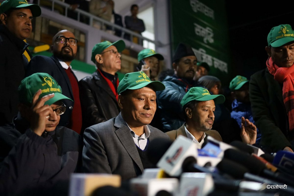 Ujyalo Nepal Party Candidates Launch Campaign After Visiting Kathmandu Temples