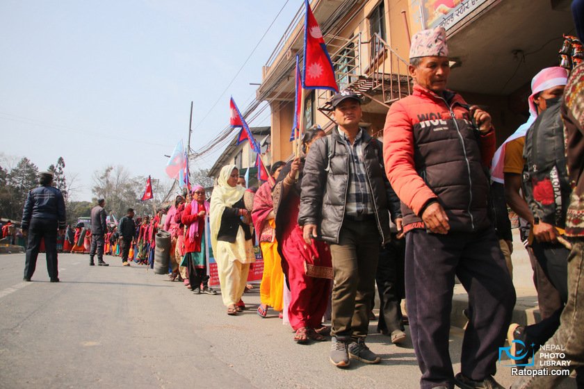 देशभरका लघुवित्त पीडितहरू काठमाडौँमा (तस्बिरहरू)