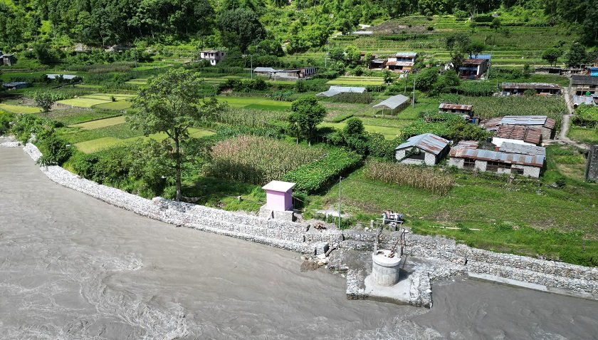   कालीगण्डकीको कटान रोकथाम गर्न तटबन्धन