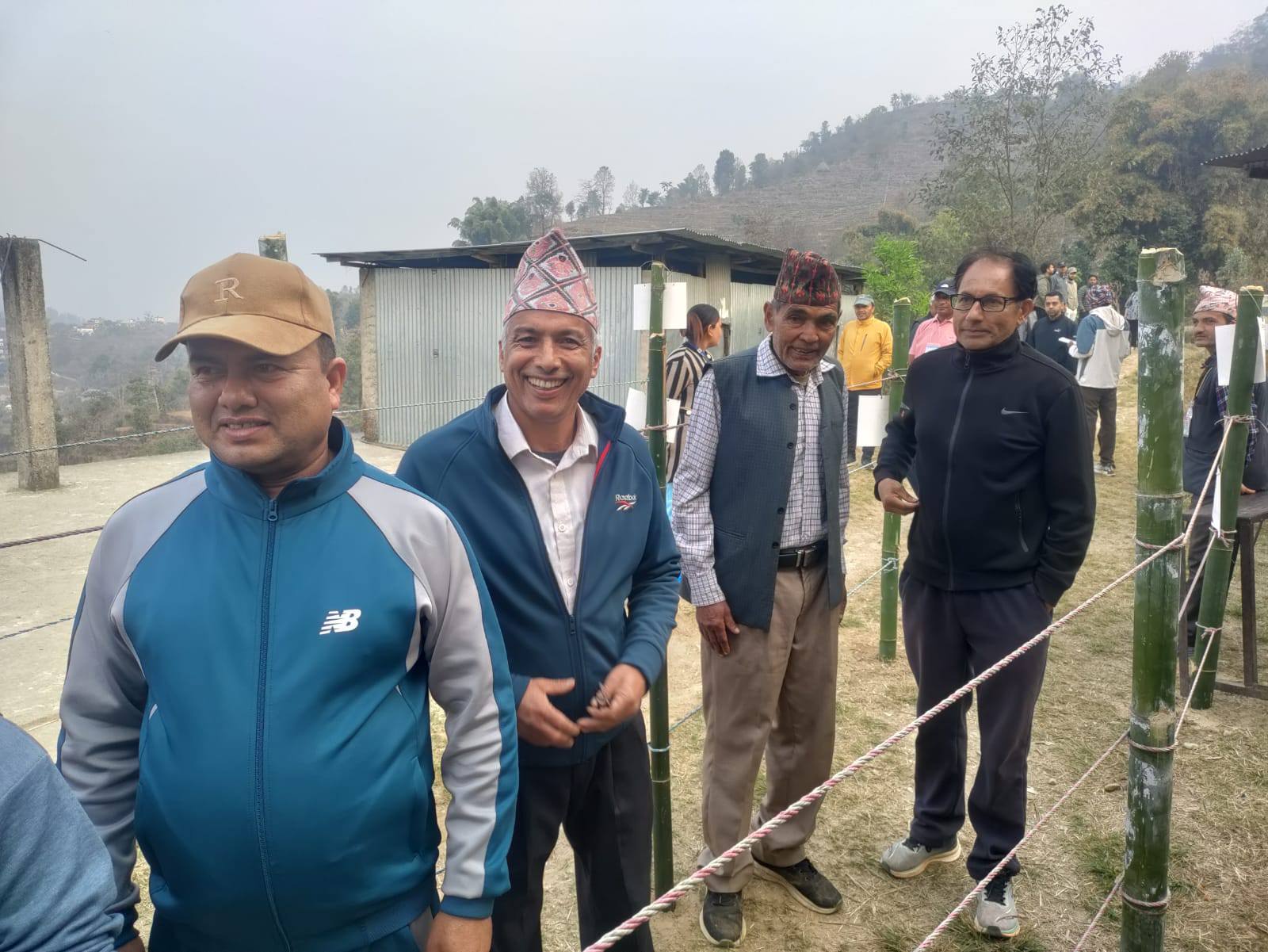 Gorkha-2 Candidate Lekhnath Neupane Casts His Vote
