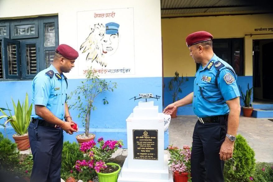 विपद् प्रतिकार्य र अनुसन्धानमा लेटाङ प्रहरीले थाल्यो ‘ड्रोन प्रविधि’