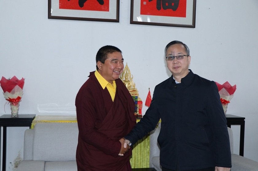 उपाध्यक्ष डा.लामा र चिनियाँ राजदूत सोङविच भेटवार्ता, गुरुयोजनाका बिषयमा छलफल