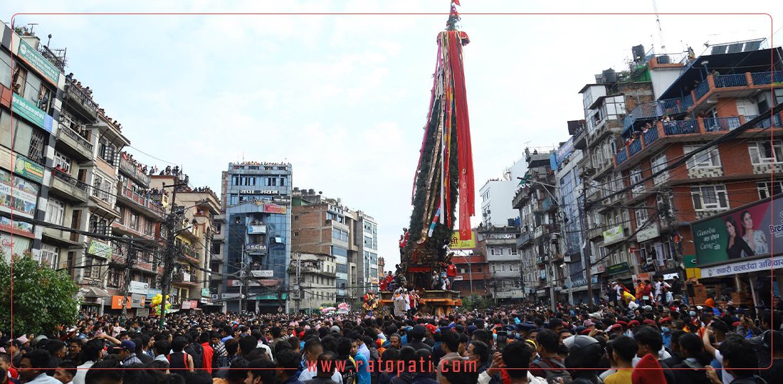 रातो मछेन्द्रनाथको रथयात्रा सुरु, तस्बिरहरु