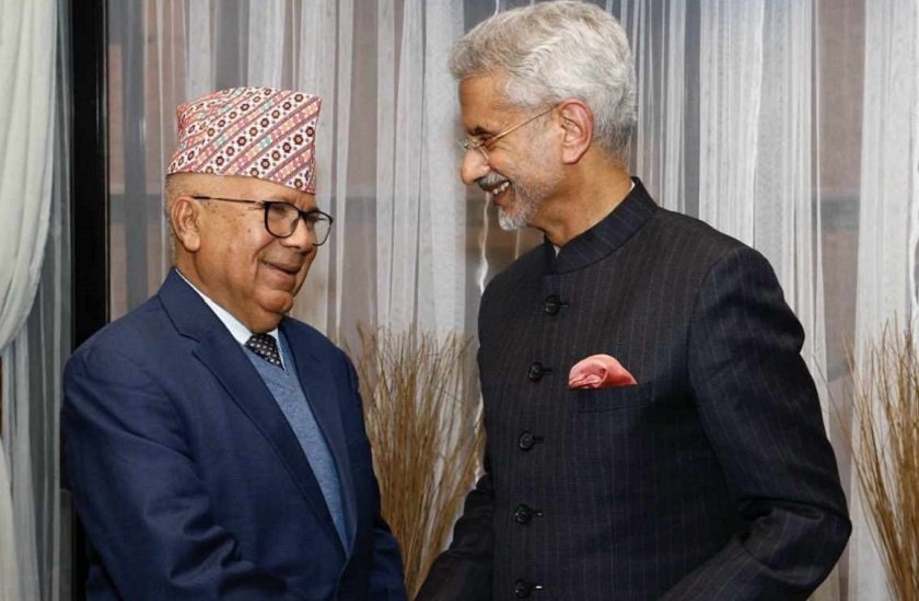 अध्यक्ष नेपाल र भारतीय विदेशमन्त्रीबिच भेटवार्ता