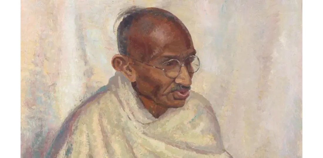 महात्मा गान्धीको दुर्लभ चित्र लन्डनमा लिलामी गरिँदै