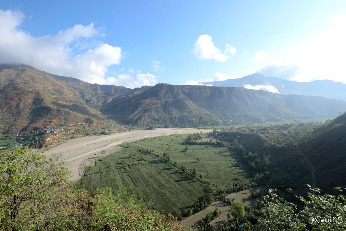 तामाकोशी किनारमा लहलह मकैबारी, तस्बिरहरू