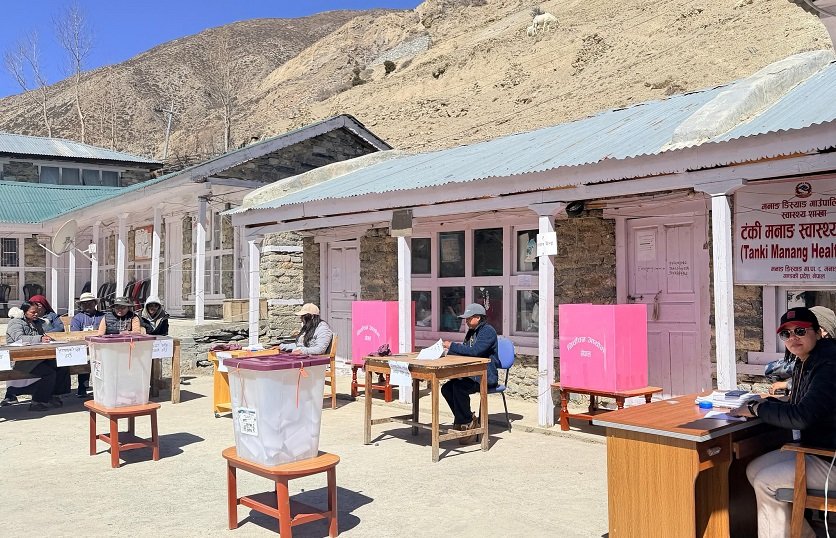 Manang District Reports 36% Voter Turnout Amid Favorable Weather Conditions