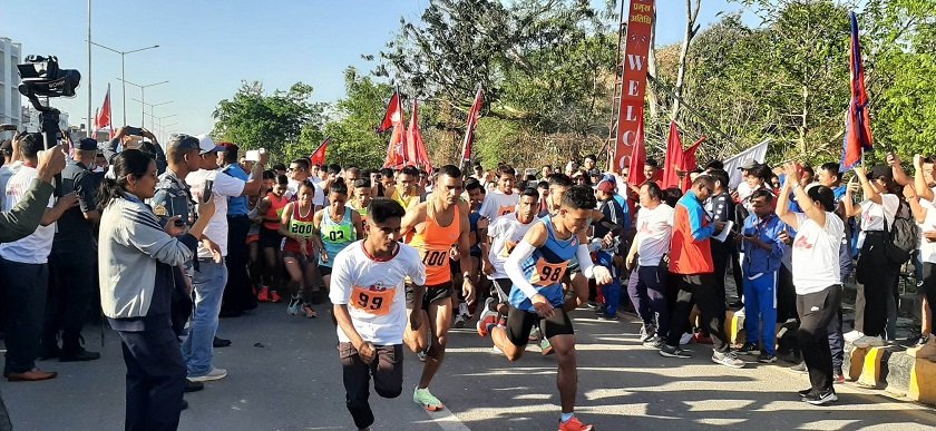 लुम्बिनीमा पिस ओपन हाफ म्याराथन प्रतियोगिता सुरु