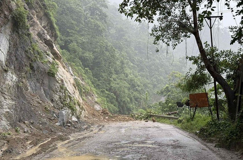 Landslide Blocks Major Highway Section in Palpa, Nepal