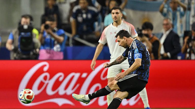 Lionel Messi Scores 19th World Cup Goal Against Jordan