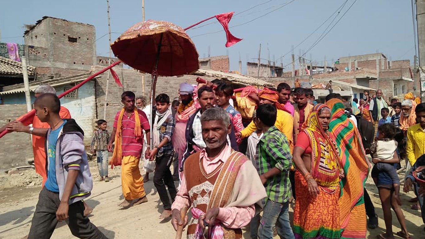 मिथिला माध्यमिकी परिक्रमाका यात्री फूलहर पुग्दै