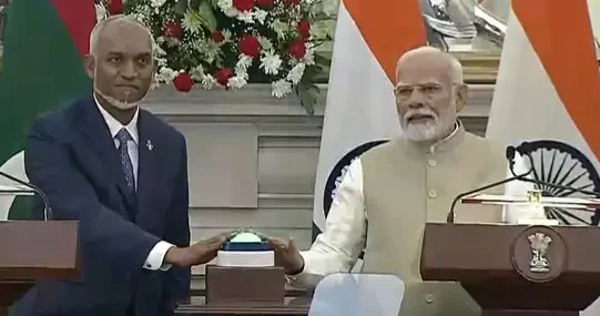 माल्दिभ्सका राष्ट्रपति मुइज्जु र भारतीय प्रधानमन्त्री मोदीले जारी गरे संयुक्त वक्तव्य