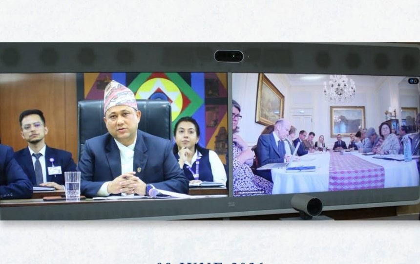 परराष्ट्र खनालमन्त्रीद्वारा बेलायतका रक्षा मन्त्री