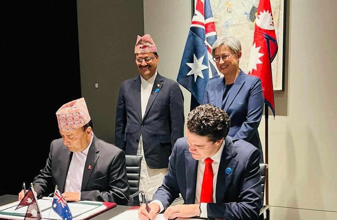 नेपाल र अस्ट्रेलियाबिच व्यापार तथा लगानी सम्झौतामा हस्ताक्षर
