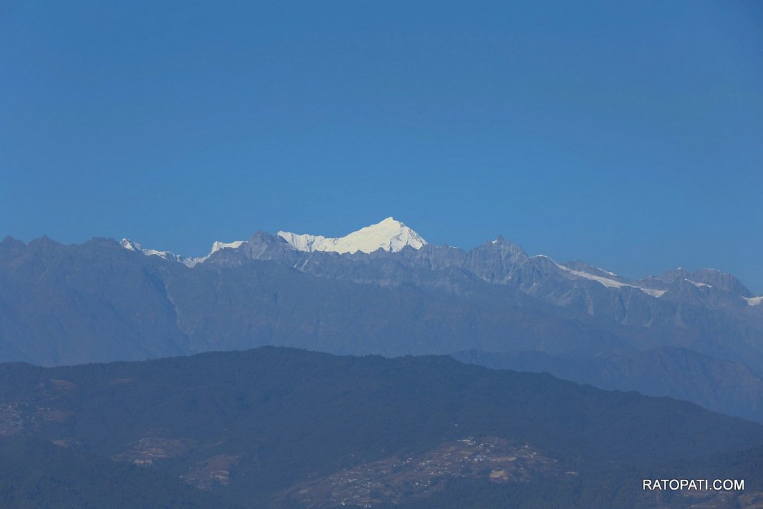 Mountain seen from ktm valley_Nepal photo library10