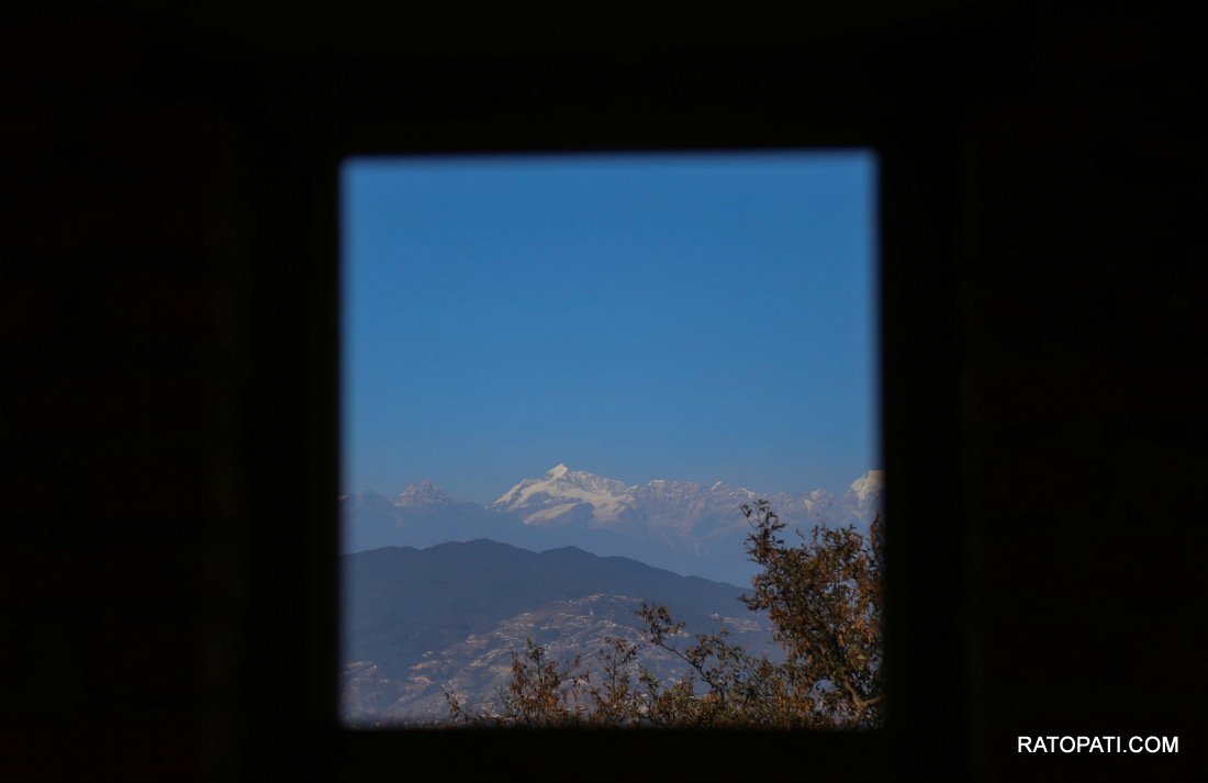 Mountain seen from ktm valley_Nepal photo library4