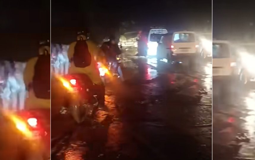 मध्यरातमा मुग्लिन–नारायणगढ सडकखण्डमा बिजोगः अलपत्र एम्बुलेन्स र गाडी खुलाइँदै (भिडियोसहित)