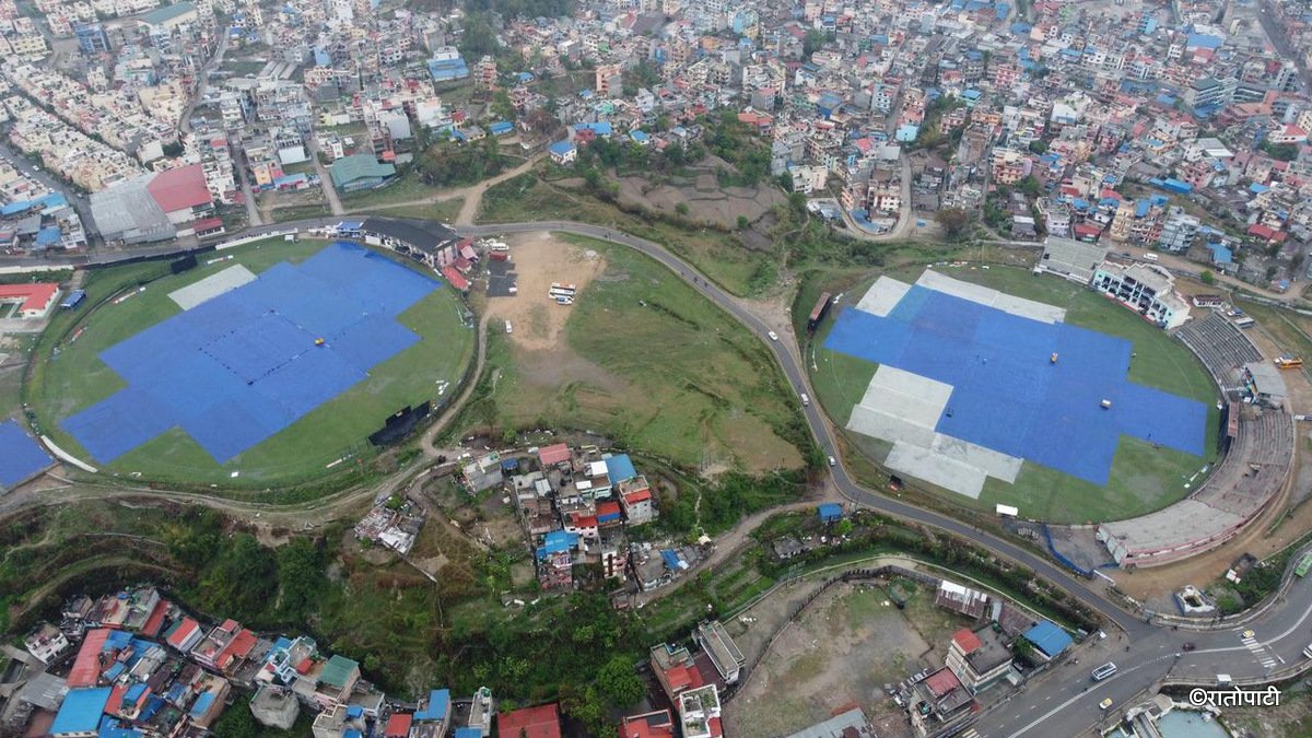 रोकियो वर्षा, नेपाल र अफगानिस्तानबिचको खेल सुरु गर्ने तरखर (तस्बिरहरू)
