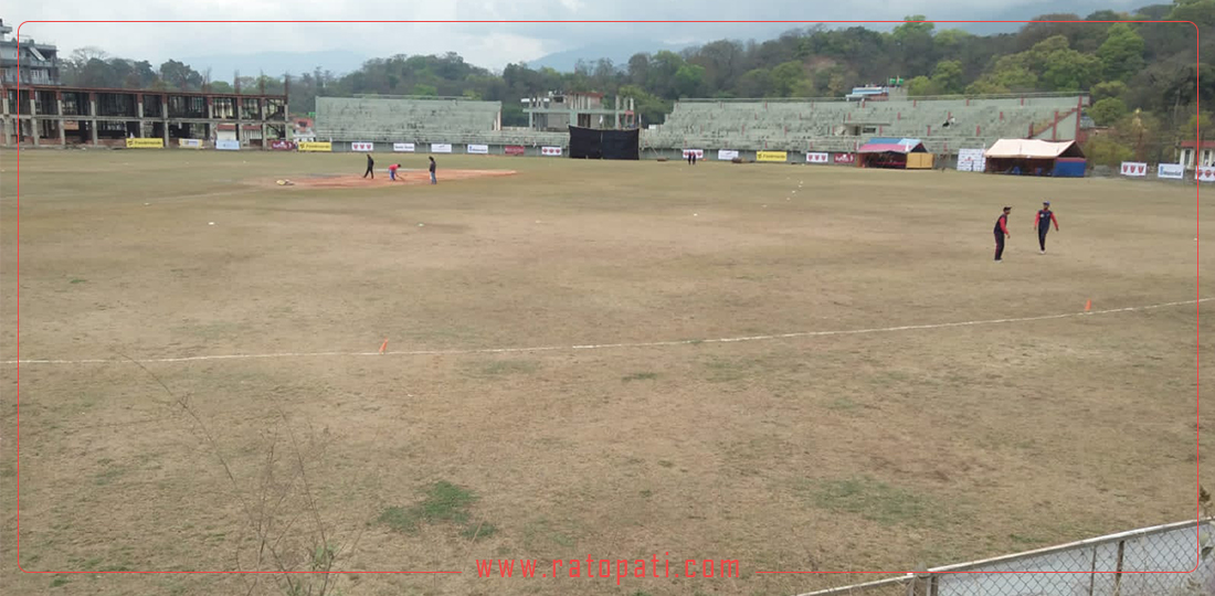 कहाँ पुग्यो मूलपानी क्रिकेट मैदान निर्माण कार्य ?