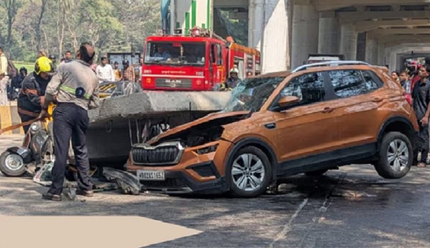   मुम्बईमा एक्कासि भत्कियो निर्माणाधीन मेट्रो पिलर