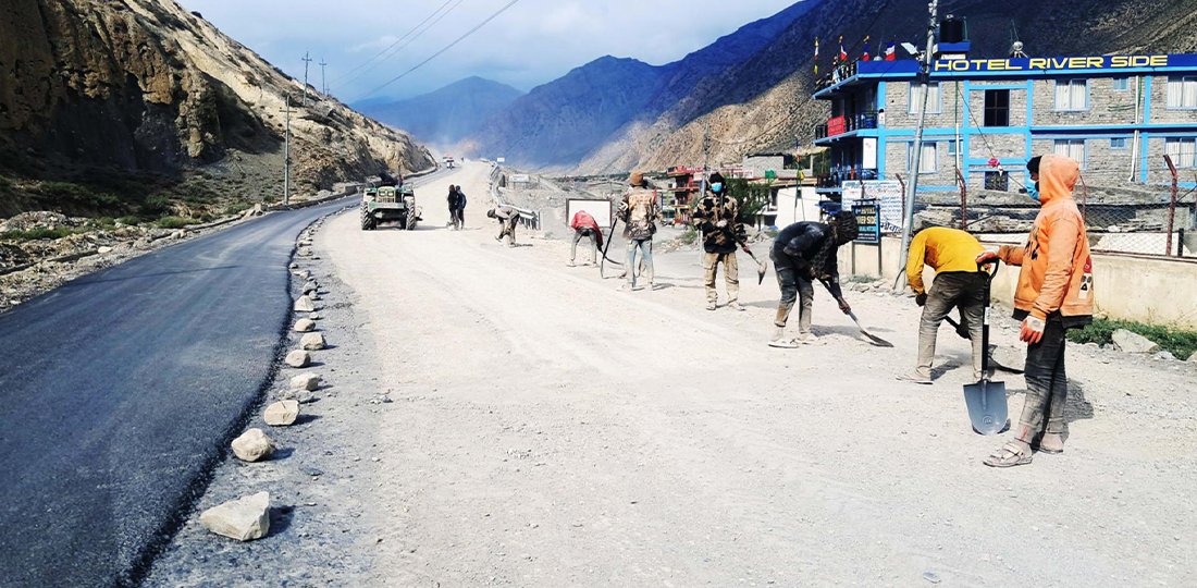 मार्फा–जोमसोम सडक धमाधम कालोपत्रे