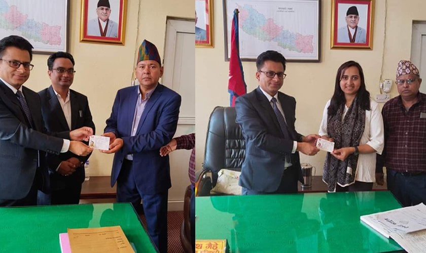 धादिङबाट पहिलोपटक २ जना एनआरएनएले लिए नेपाली नागरिकता