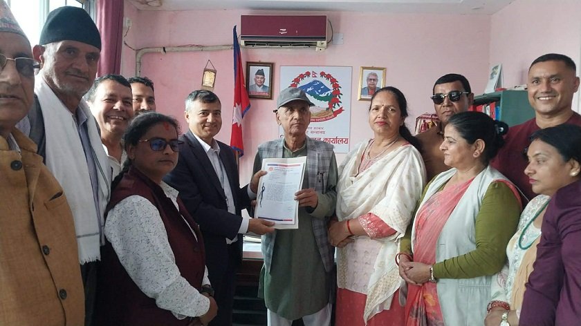 ओली रिहाइको माग गर्दै नवलपरासी एमालेले बुझायो विरोध पत्र