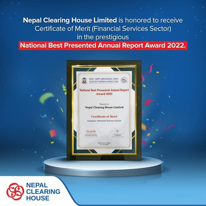नेपाल क्लियरिङ हाउस सम्मानित