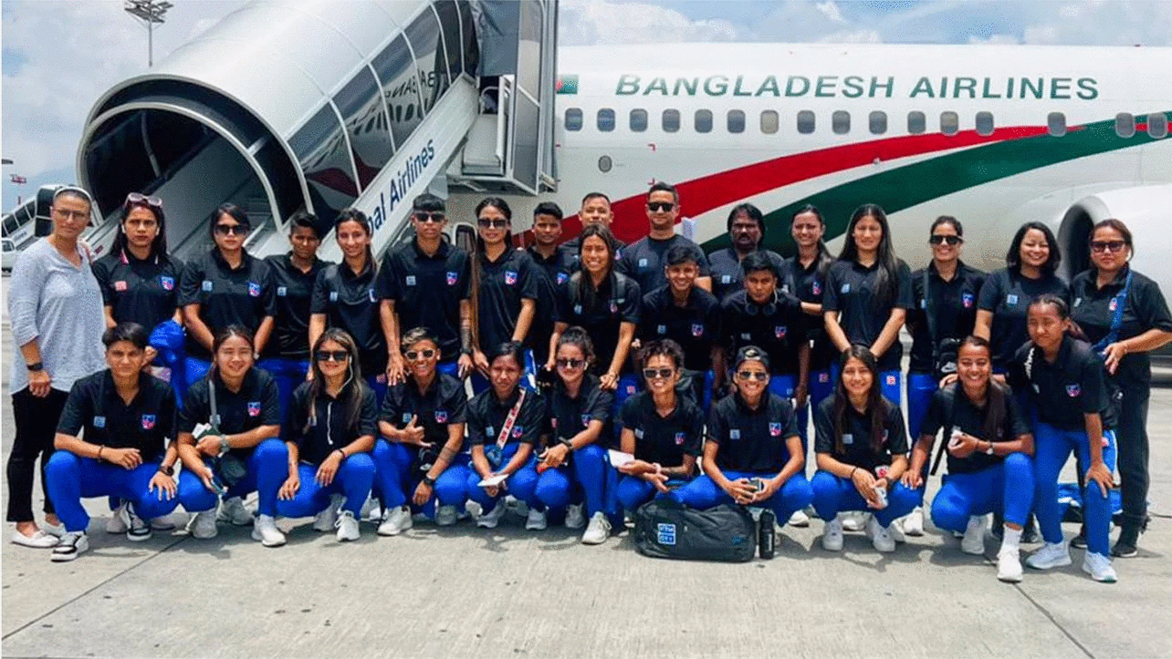 ९० मिनेटको खेलमा मैत्रीपूर्ण महिला फुटबलमा नेपाल र बंगलादेश बराबर