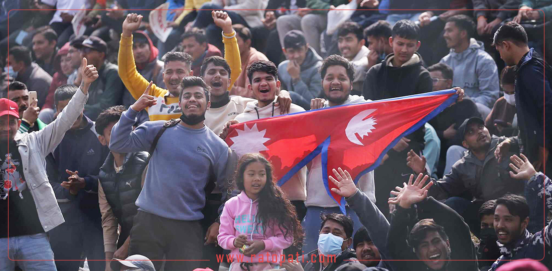 तस्बिरमा हेर्नुहोस् नेपाल भर्सेस नेदरल्यान्ड्सको रोमाञ्च