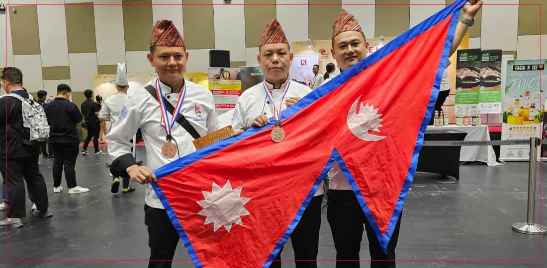 नेपाली टिमले जित्यो कलिनेरी मलेसिया २०२५ मा कास्य पदक