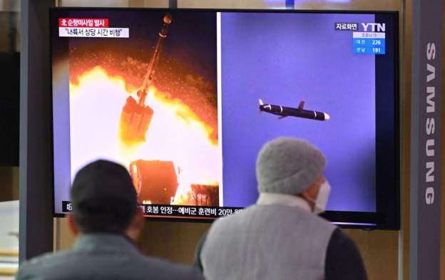 उत्तर कोरियाद्वारा चारवटा सामरिक क्रुज मिसाइल प्रक्षेपण