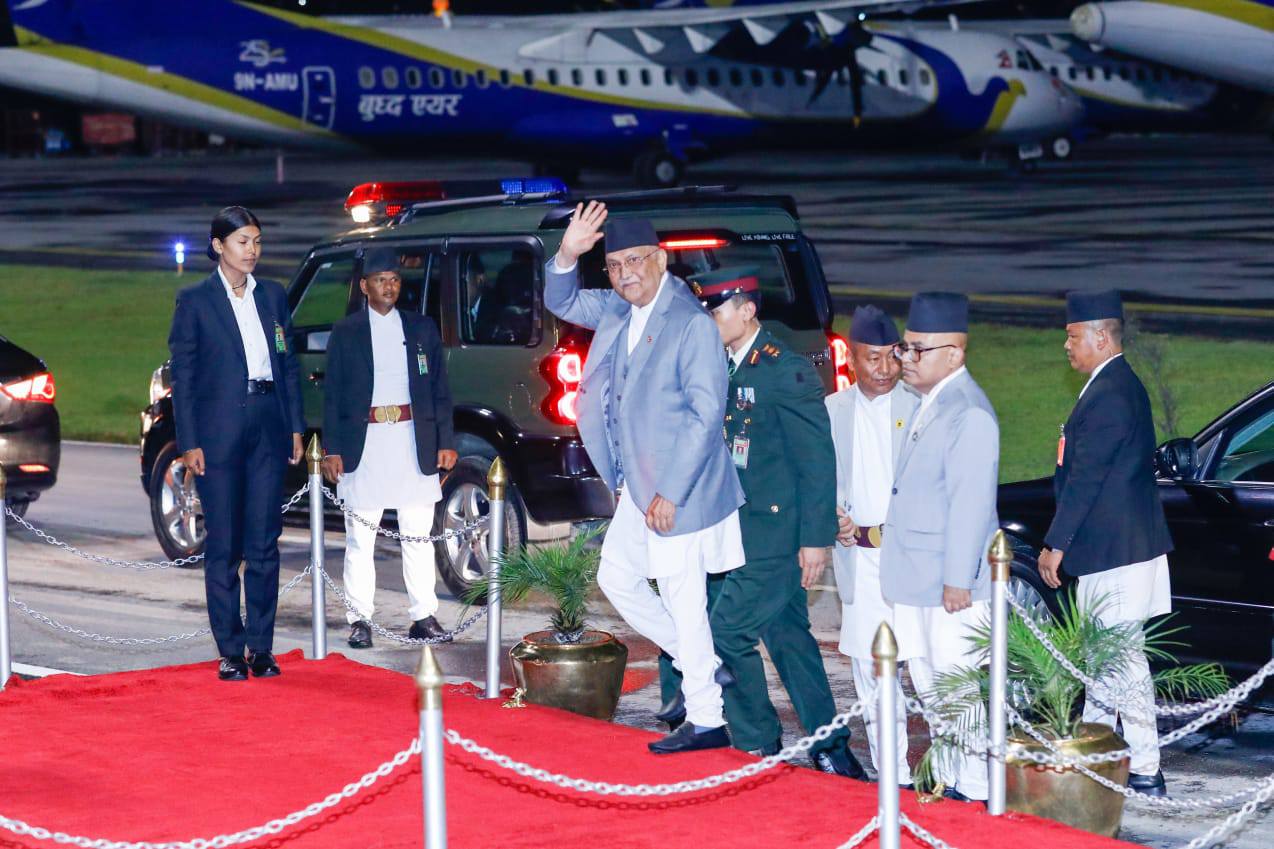   प्रधानमन्त्री ओली स्वदेश फिर्ता