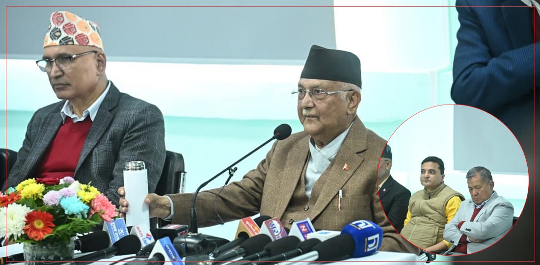 केपी ओली बोलिरहँदा निदाए पृथ्वीसुब्बा गुरुङ, तस्बिरहरू