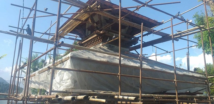   फेवातालस्थित तालबाराही मन्दिर पुनर्निर्माण अन्तिम चरणमा