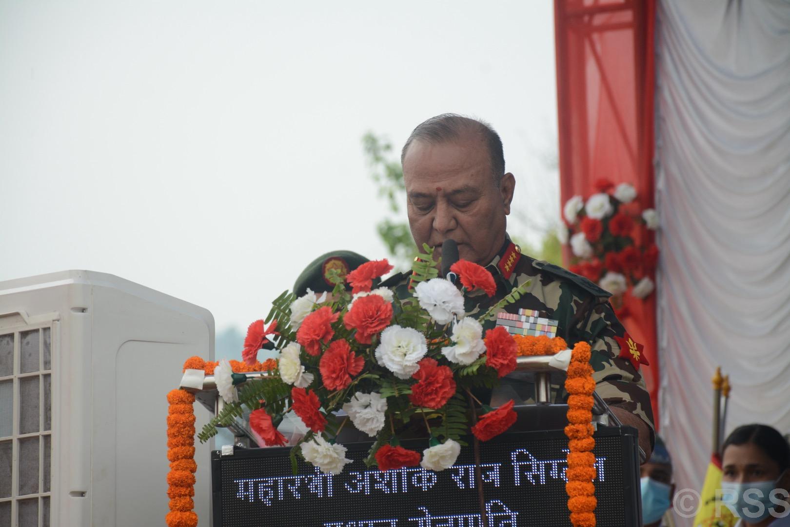   ‘राष्ट्रिय एकता कायम राख्न नेपाली सेना सदैव अग्रसर छ’