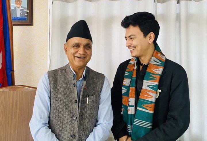 सामाजिक अभियानमार्फत कर्णालीमा काम गर्ने नायक पल शाहको चाहना, मुख्यमन्त्रीसँग भेटे