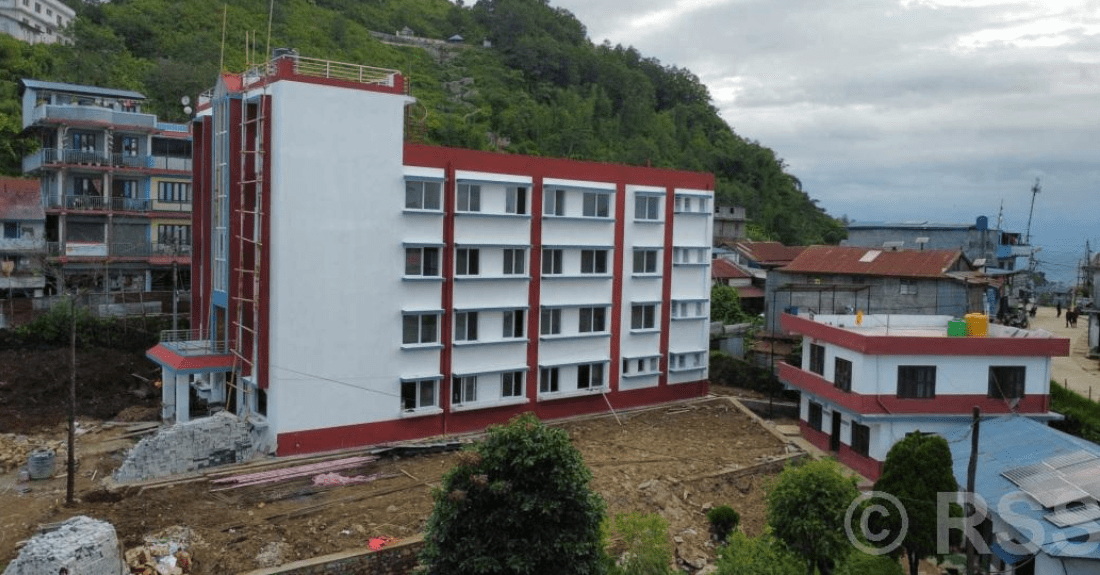   सात करोड लागतमा पालिका भवन निर्माण हुँदै