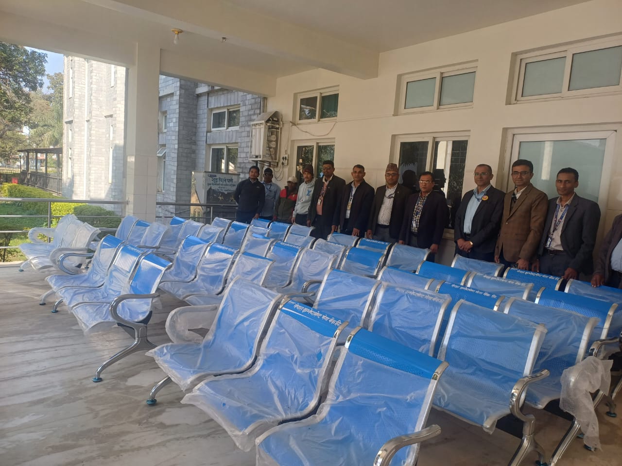 नेपाल इन्भेष्टमेण्ट मेगा बैंकद्वारा गेटा आँखा अस्पताललाई सहयोग
