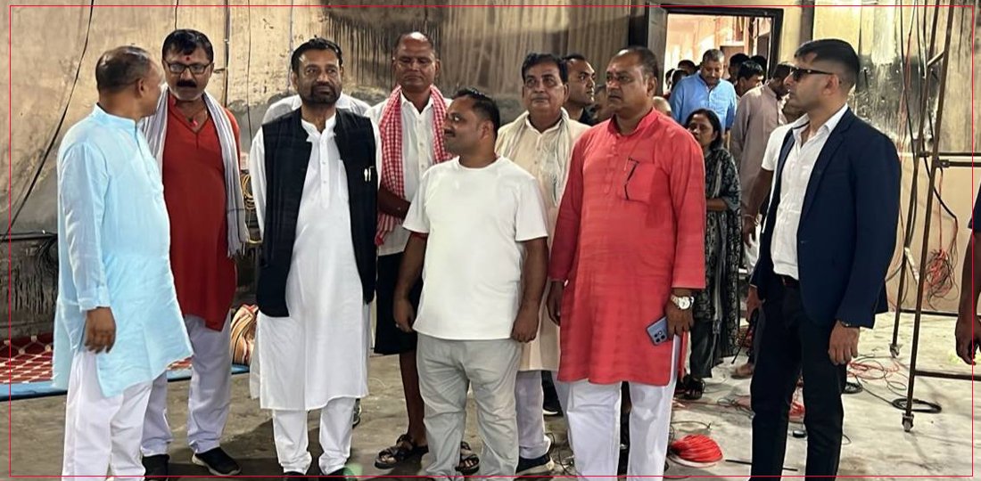   आन्दोलनपछि गृहनगर पुगेका नेता निधिद्वारा आगलागी स्थलहरूको अवलोकन