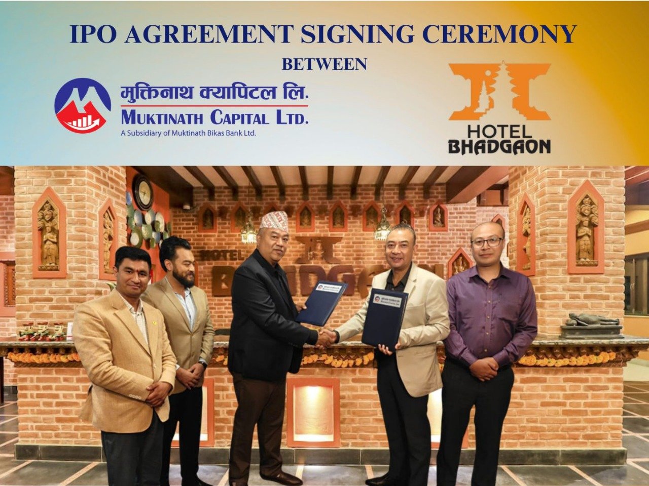   भक्तपुरको भादगाउँ होटल एण्ड रिसोर्टले १५ करोड रुपैयाँको आईपीओ निष्कासन गर्ने
