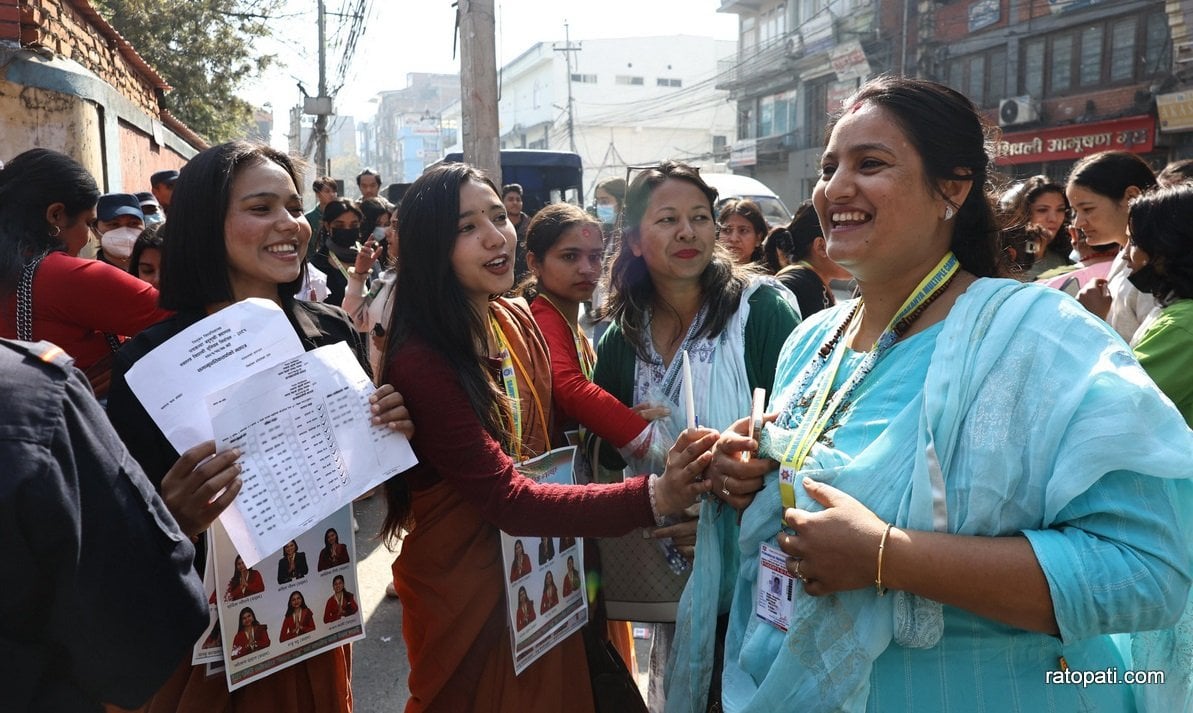 पद्मकन्या क्याम्पसमा स्ववियु निर्वाचनका लागि मतदान जारी (तस्बिरहरू)